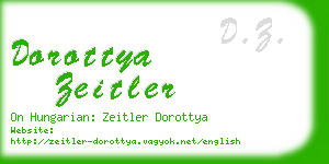dorottya zeitler business card